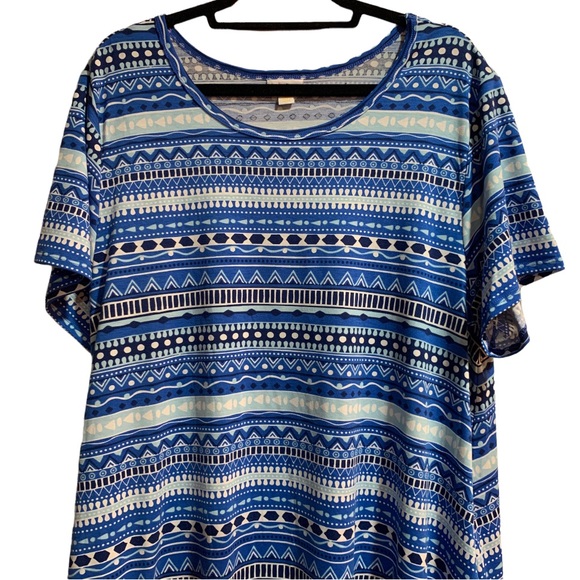 LuLaRoe Jessie Blue 3XL NWOT - Picture 3 of 7